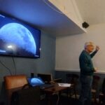 The BAS observatory director giving a talk for Portishead rotary club